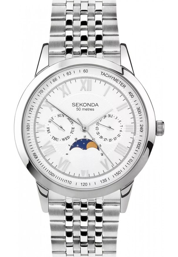 Zegarek męski Sekonda 30229 srebrny. Kolor: srebrny
