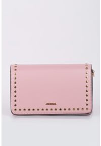 Monnari - Elegancka torebka z dżetami. Kolor: różowy. Wzór: aplikacja. Styl: elegancki. Rodzaj torebki: na ramię #1