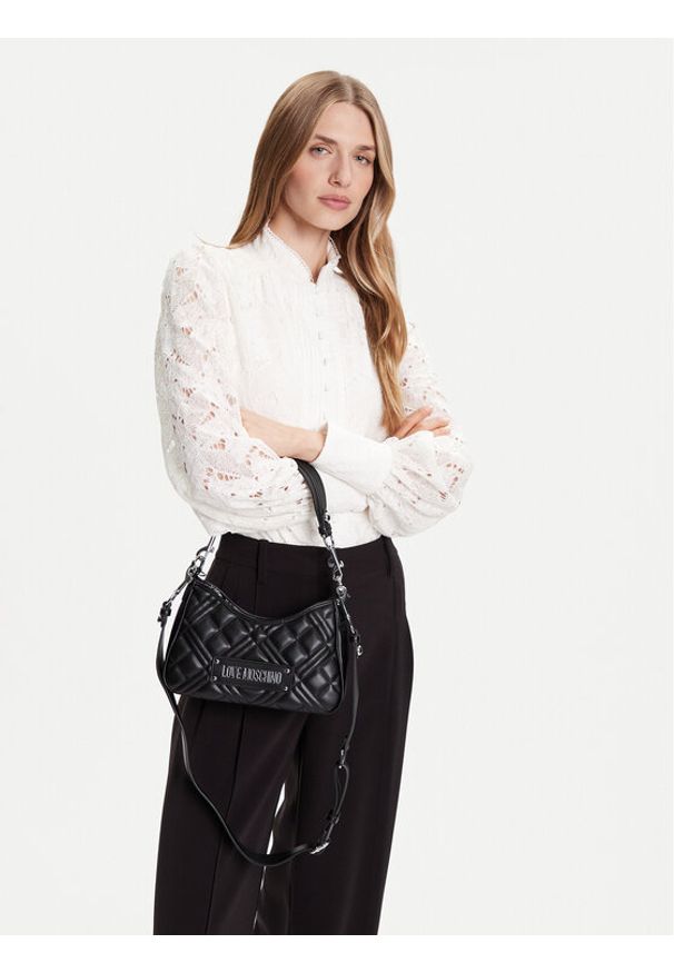 Love Moschino - LOVE MOSCHINO Torebka JC4152PP1NLA000B Czarny. Kolor: czarny. Materiał: skórzane