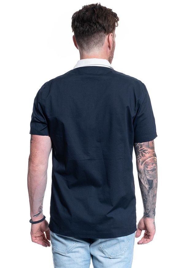 Lee - MĘSKA KOSZULA LEE SS BOWLING SHIRT REGULAR FIT SKY CAPTAIN L68BTGHY 112117040