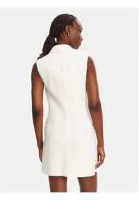 Elisabetta Franchi Sukienka koszulowa AB85352E2 360 Biały Regular Fit. Kolor: biały. Materiał: len. Typ sukienki: koszulowe #3