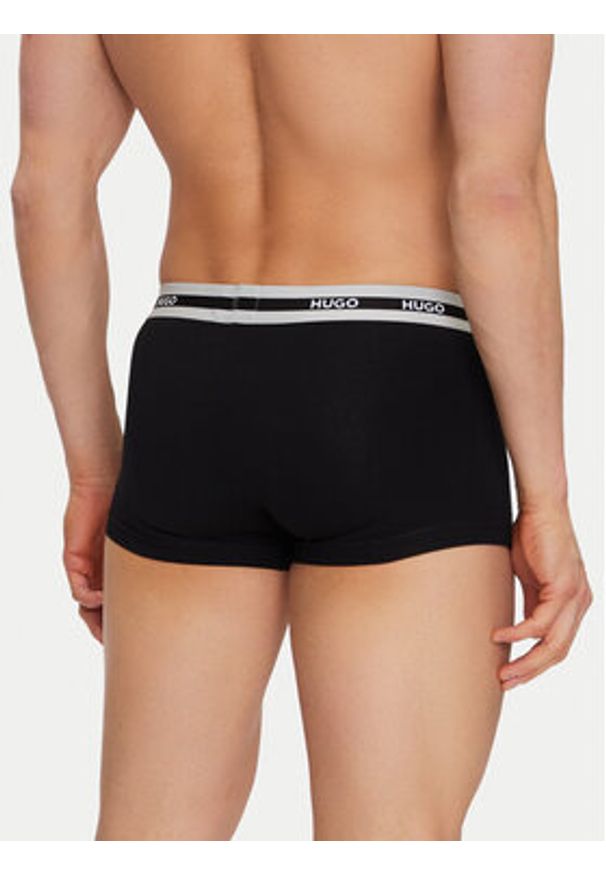 Hugo - HUGO Komplet 3 par bokserek 50492375 Czarny Regular Fit. Kolor: czarny. Materiał: bawełna