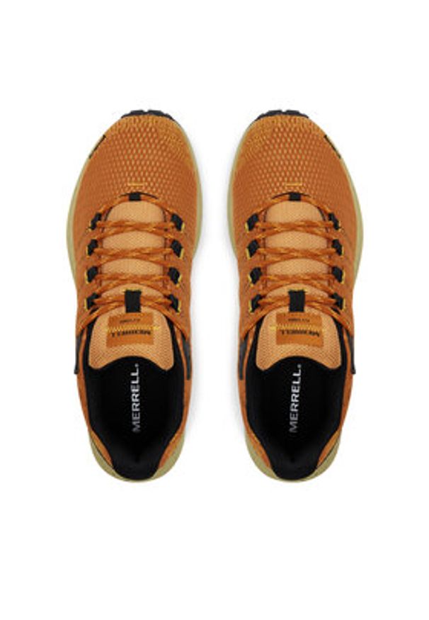 Merrell Buty do biegania Fly Strike J068439 Pomarańczowy. Kolor: pomarańczowy. Materiał: materiał