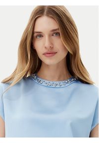 Imperial Bluzka RIC3JBA Niebieski Regular Fit. Kolor: niebieski. Materiał: syntetyk #5