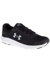 Buty do biegania męskie Under Armour Surge 2. Zapięcie: sznurówki. Kolor: wielokolorowy, czarny, szary. Materiał: syntetyk, tkanina, materiał. Szerokość cholewki: normalna