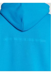 Karl Lagerfeld - KARL LAGERFELD Bluza 705030 524910 Niebieski Regular Fit. Typ kołnierza: dekolt w karo. Kolor: niebieski. Materiał: bawełna