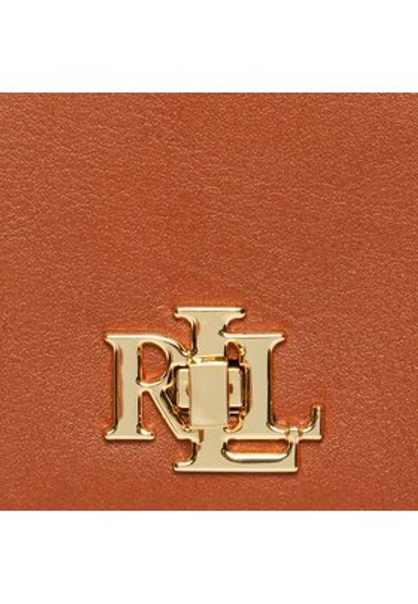 Lauren Ralph Lauren Torebka 432915377002 Brązowy. Kolor: brązowy. Materiał: skórzane