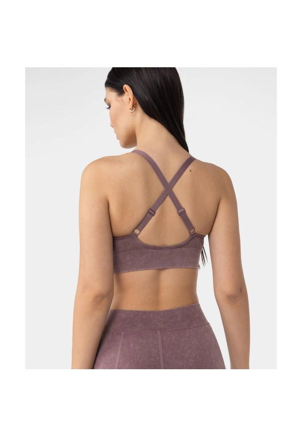 Biustonosz Carpatree Marble Story bezszwowy różowy. Kolor: różowy. Materiał: materiał. Sport: fitness, joga i pilates