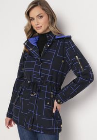 Born2be - Niebieska Dwustronna Kurtka z Kapturem z Lekkim Ociepleniem Siquila. Typ kołnierza: kaptur. Kolor: niebieski #1