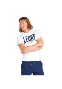 LEONE 1947 APPAREL - Męska koszulka z krótkim rękawem Leone 1947 Apparel. Kolor: niebieski, wielokolorowy, biały. Materiał: tkanina. Długość rękawa: krótki rękaw. Długość: krótkie. Sport: fitness