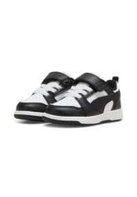 Trenerzy dla dzieci Puma Rebound V6 Lo. Kolor: biały, wielokolorowy, czarny