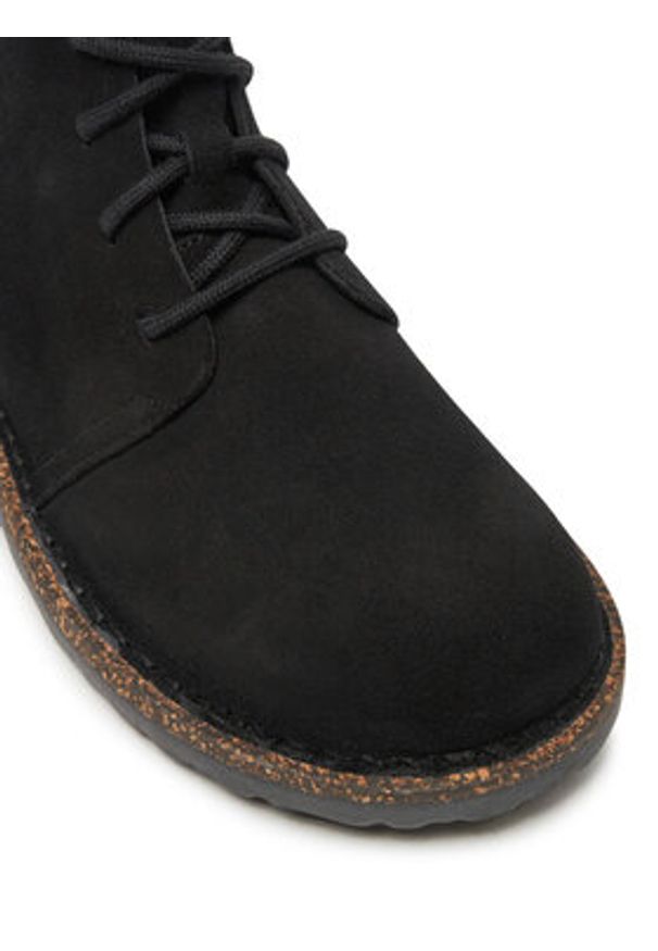 Birkenstock Botki Uppsala Mid Leve 1028079 Czarny. Kolor: czarny. Materiał: zamsz, skóra