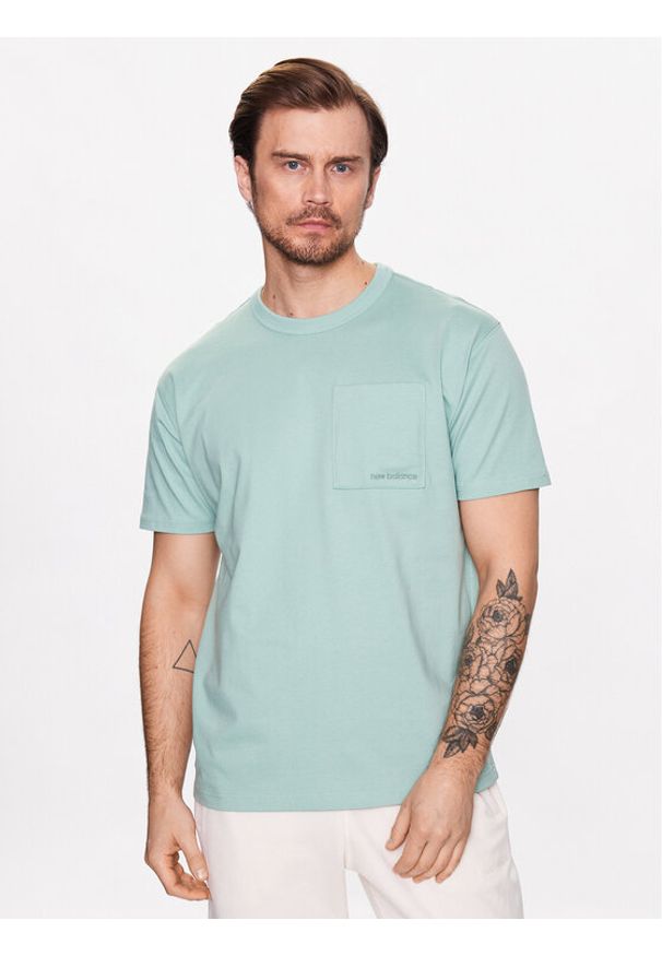 New Balance T-Shirt Athletics Nature State MT23567 Zielony Relaxed Fit. Kolor: zielony. Materiał: bawełna