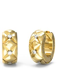 Guess Kolczyki JUBE04 590JW Złoty. Materiał: metalowe, złote. Kolor: złoty