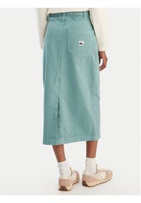 Quiksilver Spódnica jeansowa Mason EQWWK03027 Turkusowy Regular Fit. Kolor: turkusowy. Materiał: bawełna #2