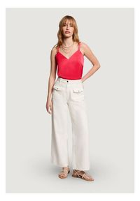 Morgan Top 242-OLAFI Koralowy Regular Fit. Kolor: pomarańczowy. Materiał: syntetyk #3