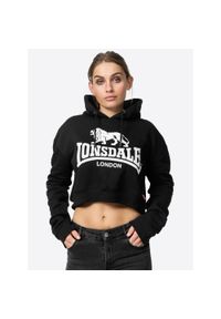 Bluza damska z kapturem Lonsdale Roxeth. Typ kołnierza: kaptur. Kolor: czarny #1