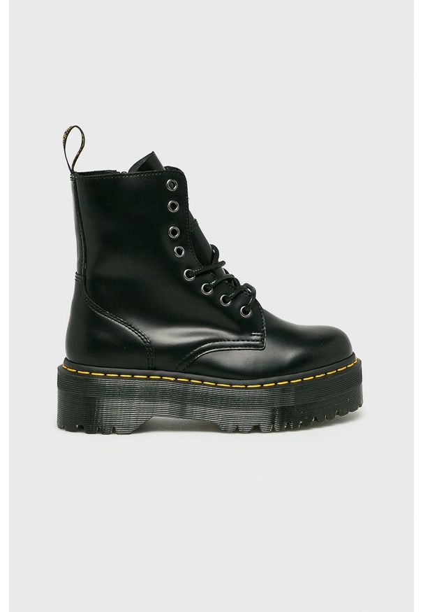 Dr. Martens - Dr Martens - Buty skórzane Jadon. Nosek buta: okrągły. Zapięcie: sznurówki. Kolor: czarny. Materiał: skóra. Szerokość cholewki: normalna