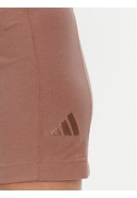 Adidas - adidas Kolarki ALL SZN Rib JJ1232 Różowy Slim Fit. Kolor: różowy. Materiał: bawełna #4