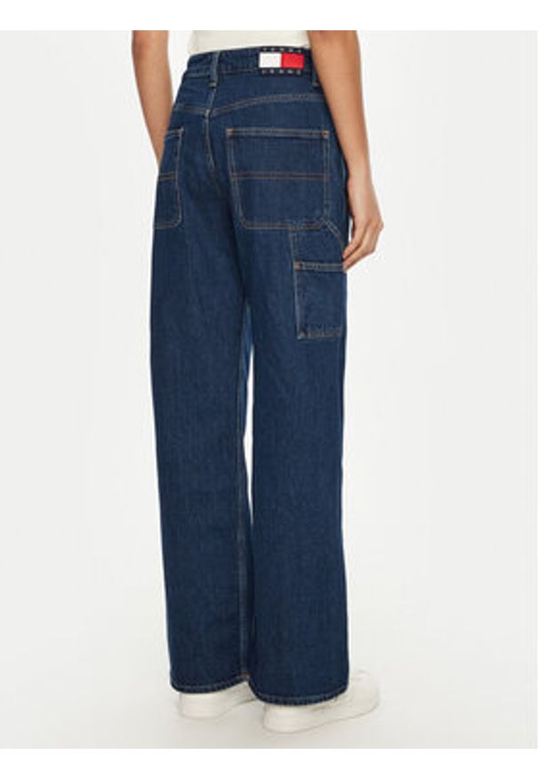 Tommy Jeans Jeansy Mia DW0DW20460 Granatowy Relaxed Fit. Kolor: niebieski