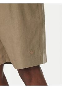 Emporio Armani Szorty materiałowe EM000681 AF12356 U6189 Brązowy Regular Fit. Kolor: brązowy. Materiał: len, wiskoza #5