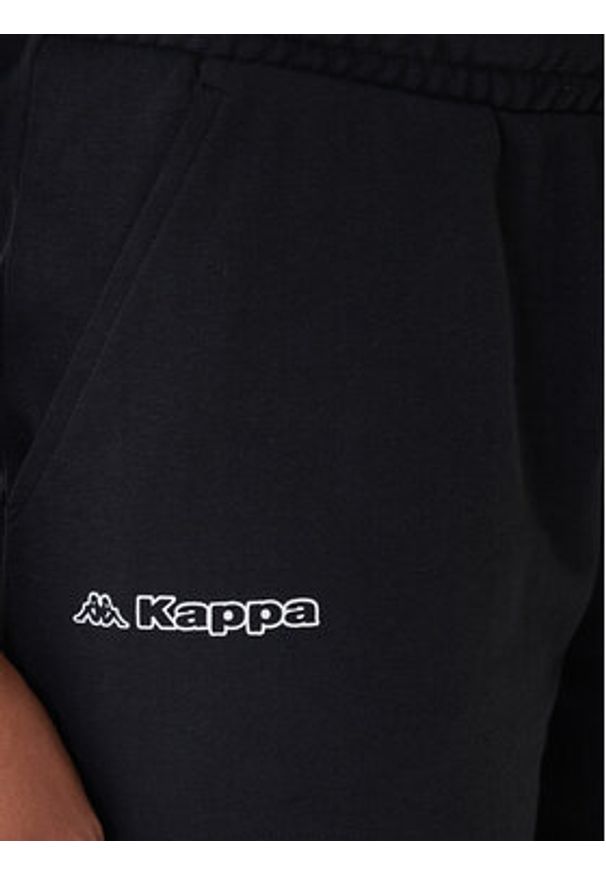 Kappa Szorty sportowe Fefra 351K2RW Czarny Regular Fit. Kolor: czarny. Materiał: bawełna