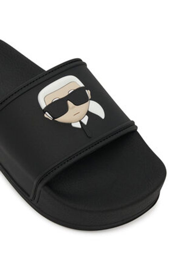 Karl Lagerfeld - KARL LAGERFELD Klapki Kondo Maxi KL80805A Czarny. Kolor: czarny. Materiał: syntetyk