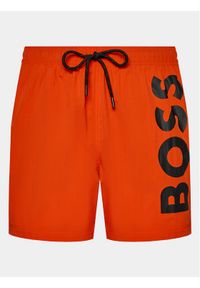 BOSS - Szorty kąpielowe Boss. Kolor: pomarańczowy