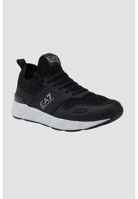 EA7 Emporio Armani - EA7 Czarne sneakersy z białą podeszwą, Rozmiar 44. Kolor: czarny #3