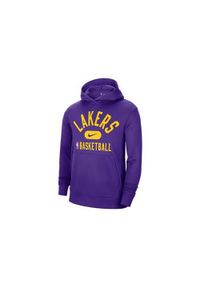 Bluza sportowa męska Nike Nba Los Angeles Lakers. Typ kołnierza: kaptur. Kolor: fioletowy