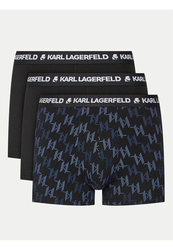 Karl Lagerfeld - KARL LAGERFELD Komplet 3 par bokserek 245M2113 Czarny. Kolor: czarny. Materiał: bawełna