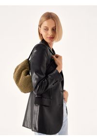 Kazar - Złota błyszcząca torebka z cyrkoniami. Kolor: złoty. Styl: elegancki, wizytowy #5