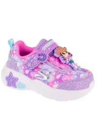 skechers - Buty sportowe Sneakersy dziewczęce, Skechers Snuggle Sneaks - Skech Squad. Kolor: różowy. Sport: turystyka piesza