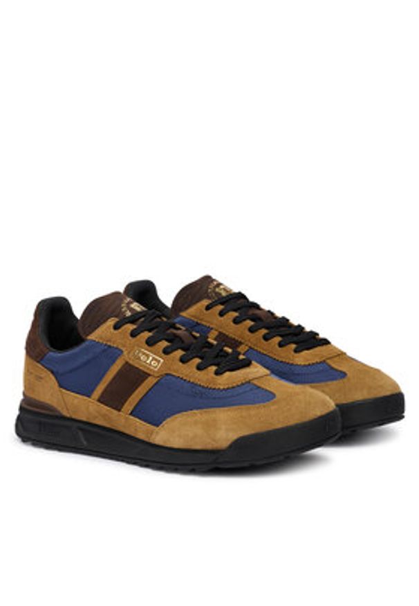 Polo Ralph Lauren Sneakersy 809974046002 Brązowy. Kolor: brązowy. Materiał: zamsz, skóra