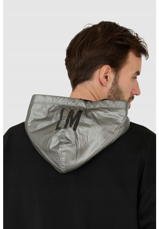 La Martina - LA MARTINA Czarna bluza męska z kapturem, Rozmiar M. Typ kołnierza: kaptur. Kolor: czarny