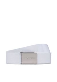 Pasek Męski Lacoste. Kolor: biały #1