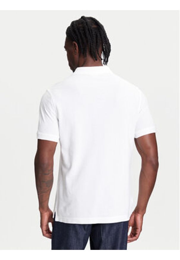 United Colors of Benetton - United Colors Of Benetton Polo 3089U302J Biały Regular Fit. Typ kołnierza: polo. Kolor: biały. Materiał: bawełna