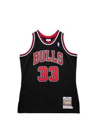 Mitchell & Ness - Autentyczna koszulka Chicago Bulls Scottie Pippen Alternate 1997/98. Kolor: czarny. Sport: koszykówka #1