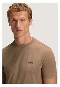 BOSS T-Shirt 50506373 Khaki Regular Fit. Kolor: brązowy. Materiał: bawełna #4