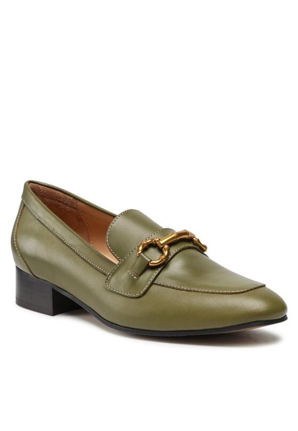 Gino Rossi Lordsy 81200 Zielony. Kolor: zielony. Materiał: skóra