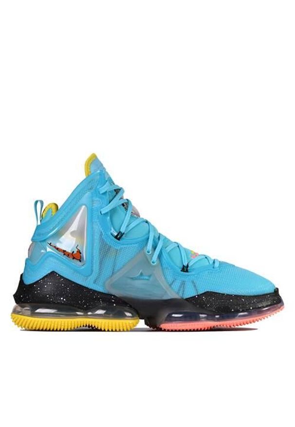 Buty koszykarskie męskie Nike Lebron 19. Kolor: niebieski. Materiał: materiał, syntetyk. Szerokość cholewki: normalna