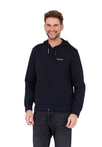 Armani Exchange - ARMANI EXCHANGE Granatowa męska bluza z kapturem, Rozmiar XXL. Typ kołnierza: kaptur. Kolor: niebieski #5