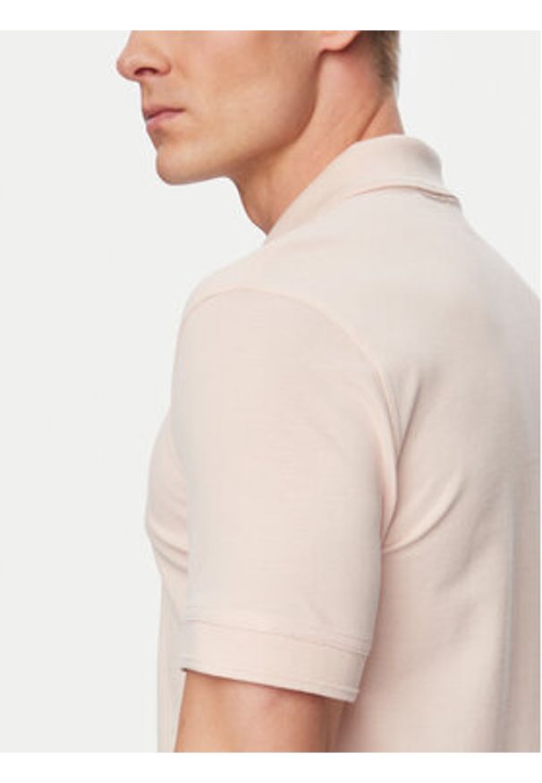 BOSS Polo Prime 50507813 Różowy jasny Regular Fit. Typ kołnierza: polo. Kolor: różowy. Materiał: bawełna