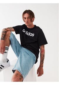 Adidas - adidas T-Shirt Essentials Single Jersey Linear Embroidered Logo T-Shirt IC9274 Czarny Regular Fit. Kolor: czarny. Materiał: bawełna #3