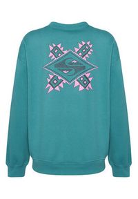 Quiksilver Bluza EQWFT03188 Zielony Oversize. Kolor: zielony. Materiał: bawełna #7