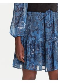 Desigual Sukienka codzienna Chaleco 25WWVW27 Niebieski Regular Fit. Okazja: na co dzień. Kolor: niebieski. Materiał: syntetyk. Typ sukienki: proste. Styl: casual