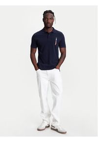 United Colors of Benetton - United Colors Of Benetton Polo 3089U302J Granatowy Regular Fit. Typ kołnierza: polo. Kolor: niebieski. Materiał: bawełna #3