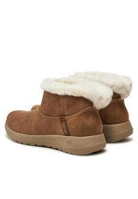 skechers - Skechers Botki On-the-GO Joy 144800/CSNT Brązowy. Kolor: brązowy. Materiał: skóra #4
