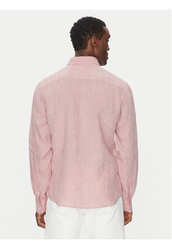 Michael Kors Koszula CS4400H4YT Różowy Relaxed Fit. Kolor: różowy. Materiał: len