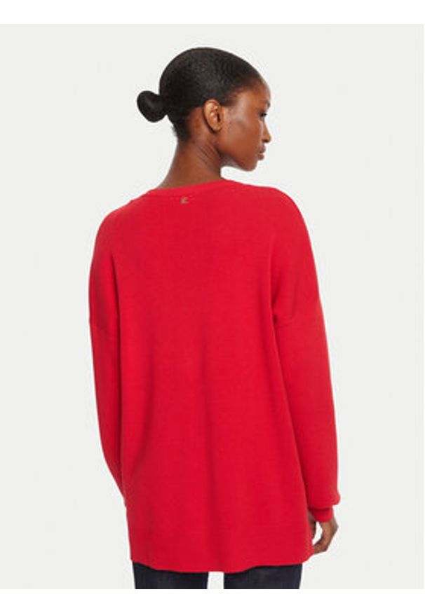 LOLA CASADEMUNT Sweter LF2511004 Czerwony Loose Fit. Kolor: czerwony. Materiał: syntetyk